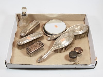 Lot 301 - An early 20th century white metal and polished...