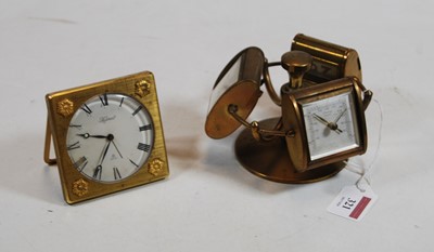 Lot 321 - A mid 20th century German brass revolving desk...