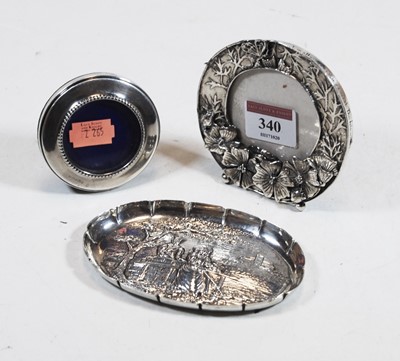 Lot 340 - A modern silver clad easel photograph frame of...