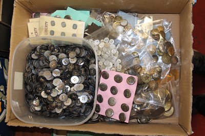 Lot 495 - A large collection of buttons, to include...