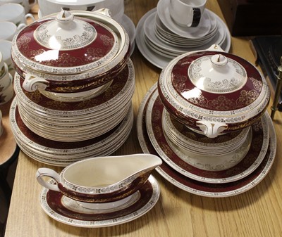 Lot 256 - A Crown Ducal porcelain part dinner service