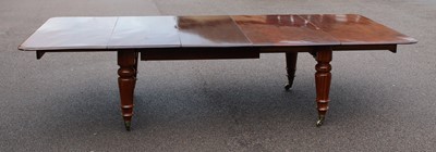 Lot 2483 - A Victorian mahogany extending dining table,...