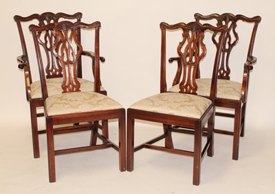Lot 2484 - A set of twelve mahogany dining chairs in the...