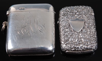 Lot 2086 - An Edwardian silver vesta, of plain...