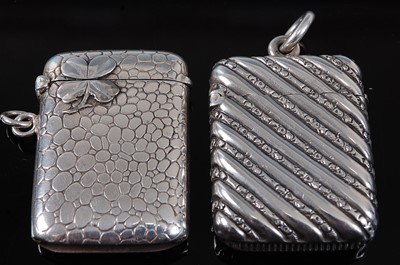 Lot 2094 - A late 19th century French silver vesta, of...