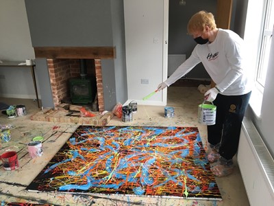 Lot 216 - Ed Sheeran Painting Dab 2 2020