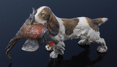 Lot 251 - An early 20th century cold painted bronze...