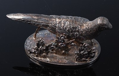 Lot 253 - An early 20th century Continental silver menu...