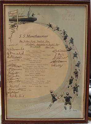 Lot 2345 - An autographed Canadian Pacific Line SS...