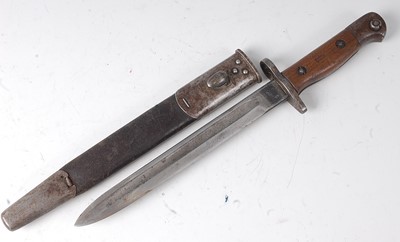 Lot 158 - A British 1907 pattern bayonet, the 23cm blade...