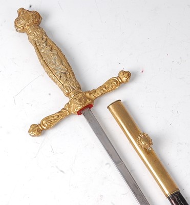 Lot 160 - A Spanish dress sword, the 76cm blade etched...