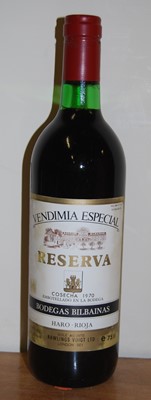Lot 1018 - Bodegas Bilbainas Vendimia Especial, 1970,...