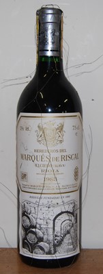 Lot 1020 - Marques de Riscal Reserva, 1983, Rioja, five...