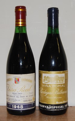 Lot 1022 - C.V.N.E. Vina Real, 1968, Rioja, three ...