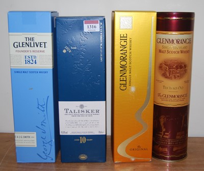 Lot 1316 - The Glenlivet Founder's Reserve Single Malt...