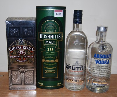 Lot 1318 - Bushmills aged 10 years Single Malt Irish...