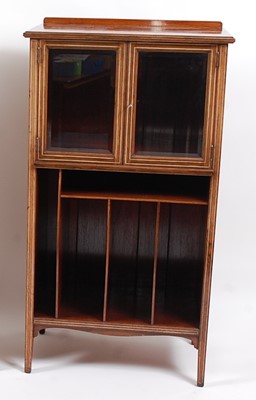 Lot 2507 - An Edwardian rosewood and bone strung music...