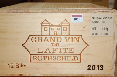 Lot 1029 - Château Lafite Rothschild 2013, Pauillac,...
