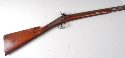 Lot 301 - A 19th century percussion sporting gun, the...