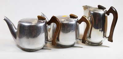 Lot 179 - A Piquet ware three piece tea service
