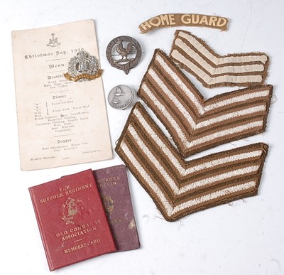 Lot 120 - A The Suffolk Regiment Old Comrades...
