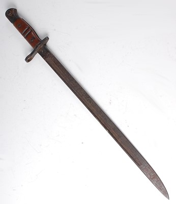 Lot 74 - A 1913 pattern Remington bayonet, the 43cm...
