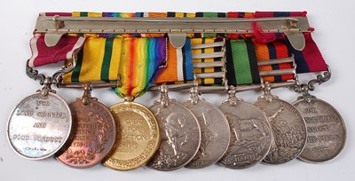 Lot 10 - A Boer War / Great War Gallantry group of...