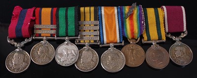 Lot 10 - A Boer War / Great War Gallantry group of...