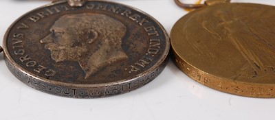 Lot 14 - A WW I 1914-15 Star, British War and Victory...