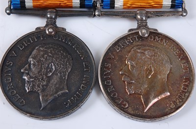 Lot 17 - Two WW I British War medals, naming 2. LIEUT....