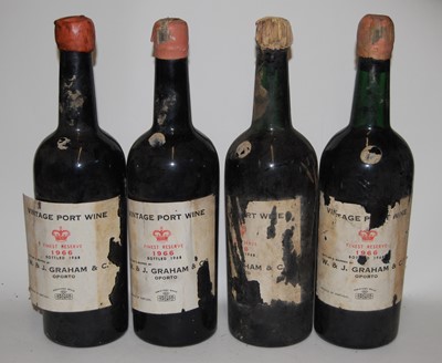 Lot 1284 - W&J Graham & Co Vintage Port, 1966, seven...