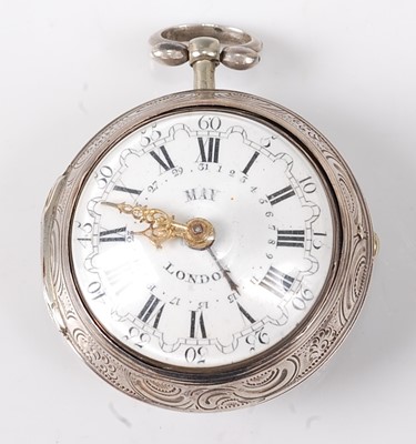 Lot 2284 - May of London - a George III silver pair cased...