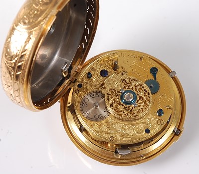Lot 2280 - Jessop of London - a George III 18ct gold pair...