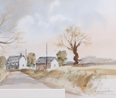 Lot 243 - Ronald Ronaldson (1919-2015) - Houses on a...
