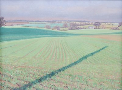 Lot 247 - Tom Deakins (b.1957) - The telegraph pole, oil...