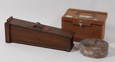 Lot 401 - * A stained pine 'Whitlock' style see-saw live...