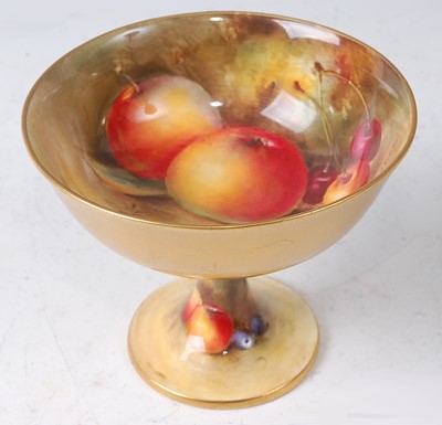 Lot 2037 - A Royal Worcester pedestal sweetmeat dish,...