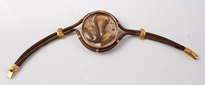 Lot 2276 - A late Victorian mourning bracelet, having an...