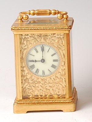 Lot 2461 - A circa 1900 French lacquered brass carriage...