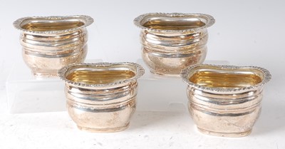 Lot 2130 - A set of four late Victorian silver table...