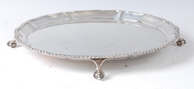 Lot 2136 - A late Victorian silver salver, having a...