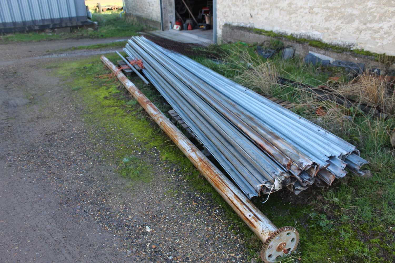 Lot 7 - Power Operated Roller Door (top pole needs...