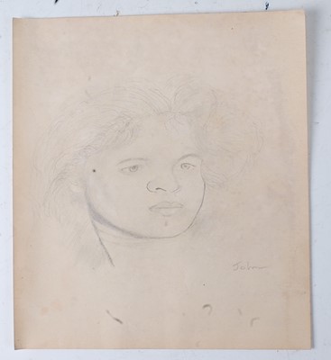 Lot 2409 - Attributed to Augustus John - Portrait of his...
