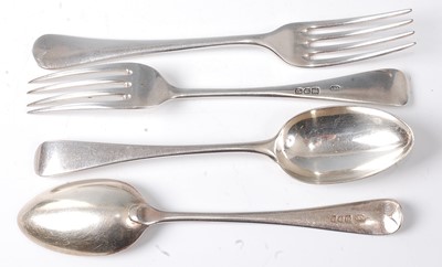 Lot 2155 - A set of six late Victorian silver dessert...