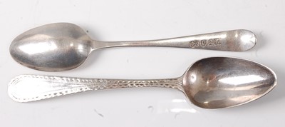 Lot 2186 - A George III silver teaspoon, in the Old...