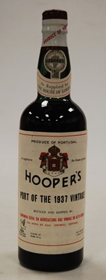 Lot 1250 - Hooper's Vintage Port, 1937, one bottle
