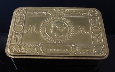 Lot 190 - A WW I Princess Mary Christmas gift tin with...
