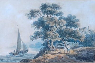 Lot 2435 - George Morland (1763-1804) - Coastal scene...