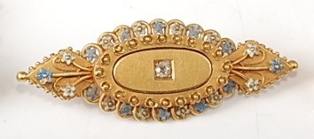 Lot 2257 - A late Victorian yellow metal Etruscan style...