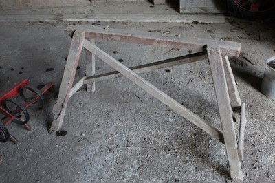 Lot 50 - Wooden Trestle Table